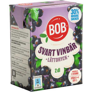 BOB Lättdryck Svarta Vinbär 2 dl