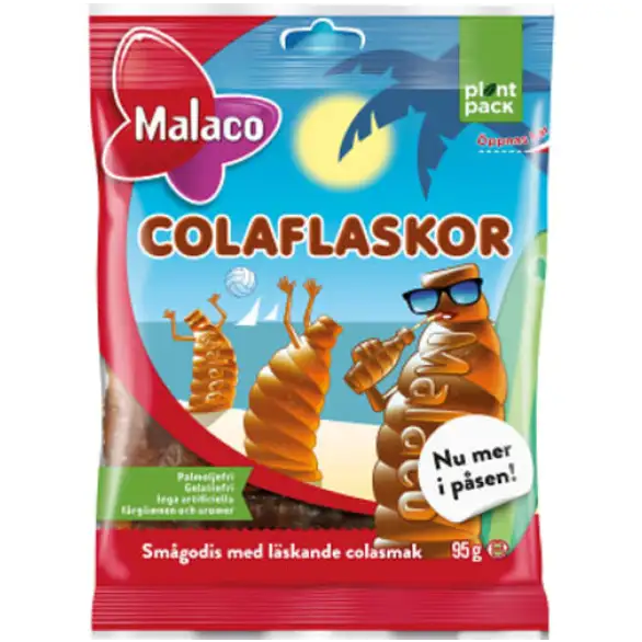 Malaco Colaflaskor 95g